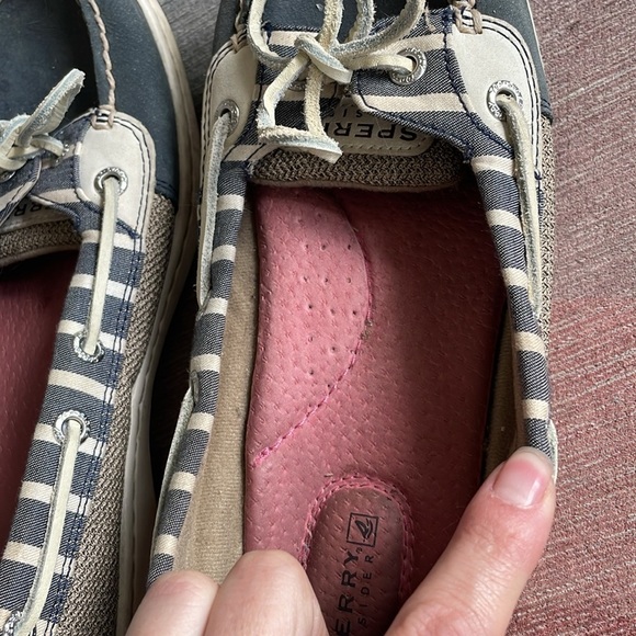 Sperry Nautical Gray Moccasin-Style Boat Shoes with Rawhide Laces - Picture 12 of 13